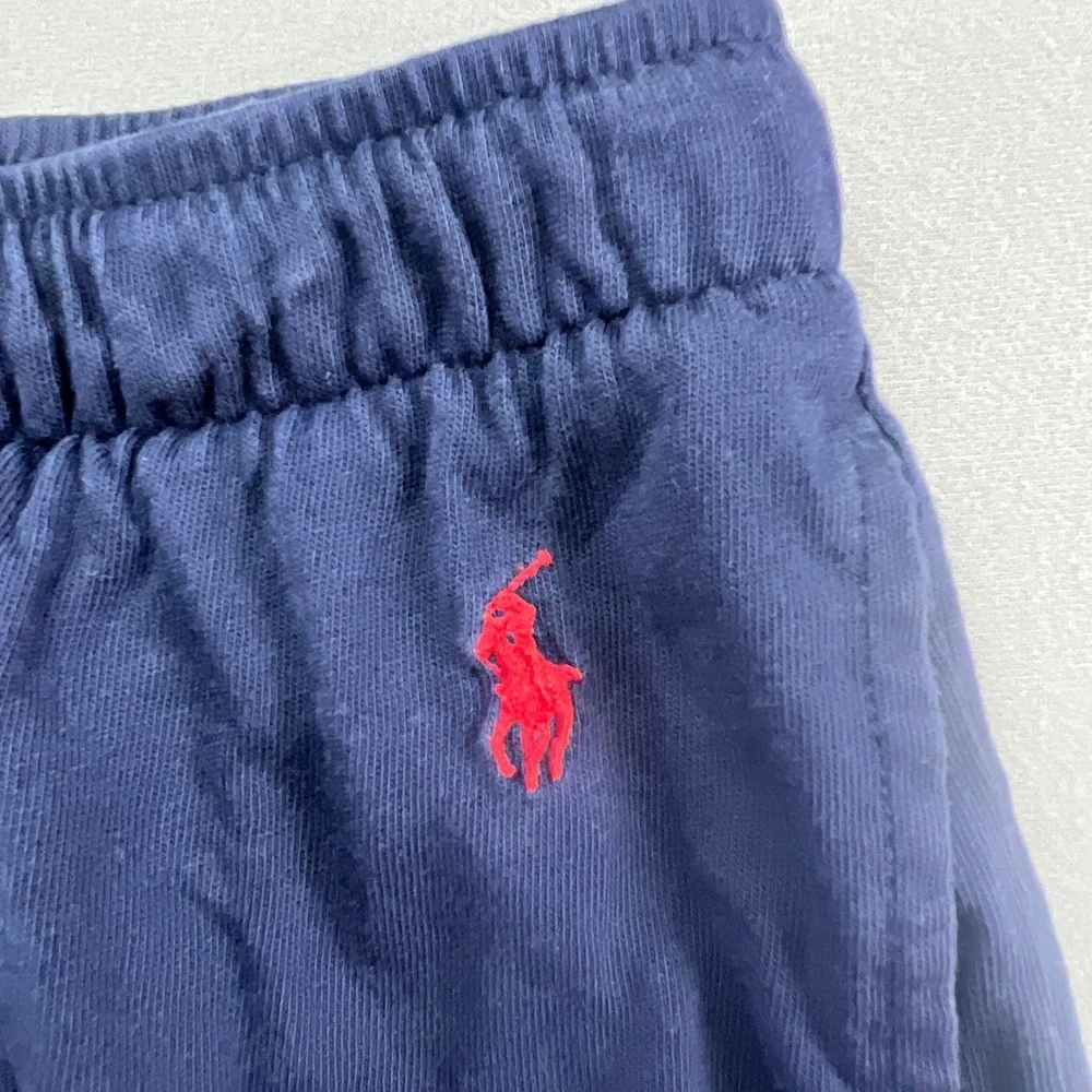Polo Ralph Lauren Loungewear Shorts Mens 3X Navy Blue Cotton Logo Embroidered